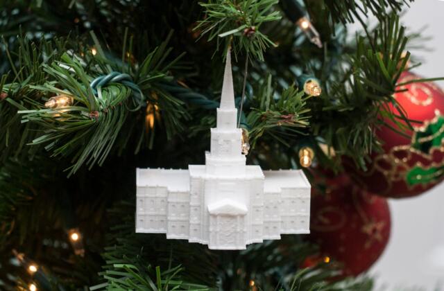Houston, Tx Temple Christmas Ornament - Made To Order - image 1
