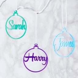 Personalised Bauble Christmas Decoration
