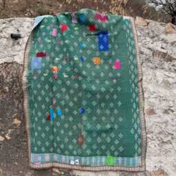 Vintage Cotton Kantha Quilt Block Print Reversible Patchwork Bedspread Handmade Blanket - thumbnail 2