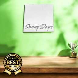 Square Shaped Mirrors With White Backing & Hooks, Bespoke Shapes Made, Engraving Services - thumbnail 1