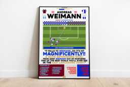Andreas Weimann V Burnley Print, Blackburn Rovers Poster, Football Wall Art, Posters, Fc - thumbnail 1
