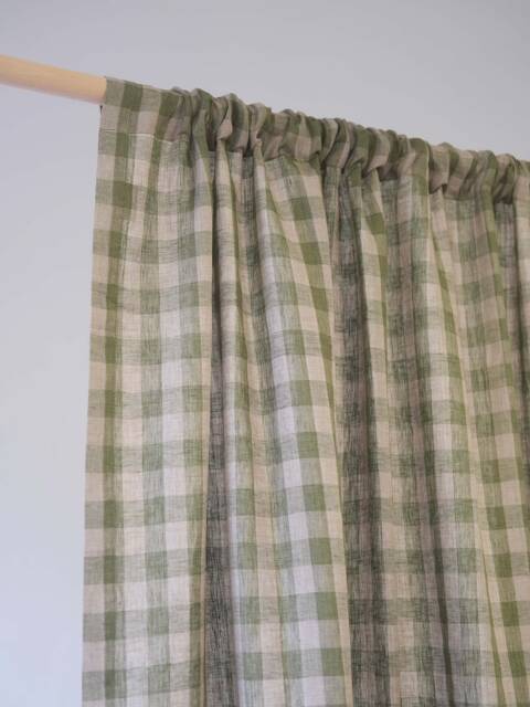 Eesa 100% Linen Sheer Curtain, 2 Colors, Airy Pure Curtain For Bedroom & Livingroom, Drape, 1Pc - image 1