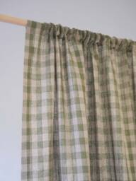 Eesa 100% Linen Sheer Curtain, 2 Colors, Airy Pure Curtain For Bedroom & Livingroom, Drape, 1Pc - thumbnail 1