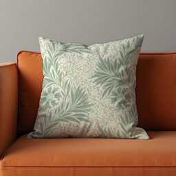 Sage Green Floral Cushion Cover, Farmhouse Botanical Decorative Throw Pillow Classic Flower Living Room & Bedroom Decor - thumbnail 2