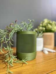 Modern Minimalist Wall Planter, Indoor Mounted, Hidden Mount, Home Decor, Gift, 11 Colour Options, Drip Tray - thumbnail 1