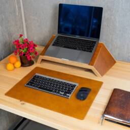 Milwaukee Leather Desk Pad Minimalist Table Protector Mat - thumbnail 4