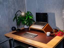 Milwaukee Leather Desk Pad Minimalist Table Protector Mat - thumbnail 1
