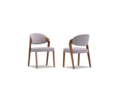 Set Of 2 Rocco Dining Chair