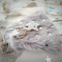 Handmade Angel Hanging Christmas Tree Decoration Personalised Option Available - thumbnail 3