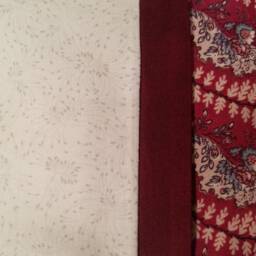 Cream & Red Floral Trim Standard/Queen Pillowcase - thumbnail 2
