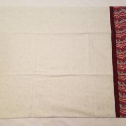 Cream & Red Floral Trim Standard/Queen Pillowcase - thumbnail 4