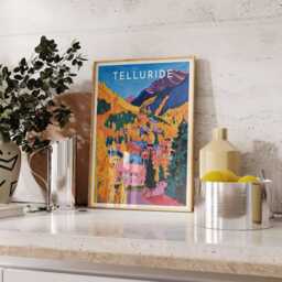 Telluride Ski Poster Colorado Travel Art Print - thumbnail 3
