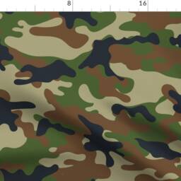 Camouflage Curtain Panel - Woodland Forest Camo Boy Nursery Decor Green Custom Pattern By Artpics - thumbnail 4