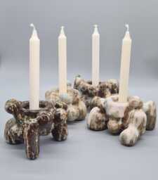 Ceramic Candle Holder, Modern Candlestick