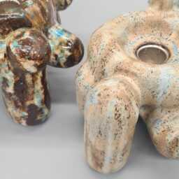 Ceramic Candle Holder, Modern Candlestick - thumbnail 4