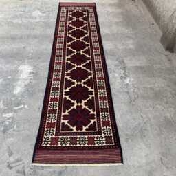 Modern 2'7x11 Afghan Runner Rug - Hand-Knotted Wool Tribal , Boho Oriental Cozy Floral Design Kitchen Hallway - thumbnail 2