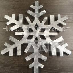 Aluminum Snowflake Wall Art Cabin Decor - 18x17 Inches - thumbnail 2