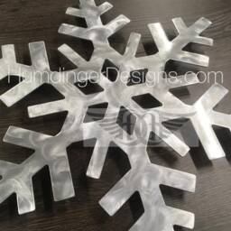 Aluminum Snowflake Wall Art Cabin Decor - 18x17 Inches - thumbnail 3