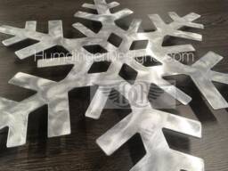 Aluminum Snowflake Wall Art Cabin Decor - 18x17 Inches - thumbnail 1