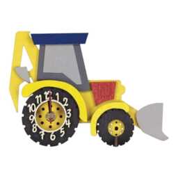 Digger Mini Free Standing Wooden Clock - thumbnail 4