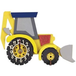 Digger Mini Free Standing Wooden Clock - thumbnail 2