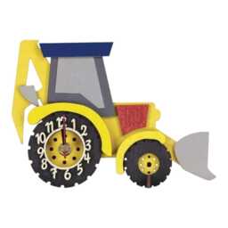 Digger Mini Free Standing Wooden Clock - thumbnail 1