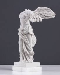 Nike Statue - Goddes Of Victory - 18 cm/7.1 Inch Perfect Mom Gift Home Decor Handmade in Europe White The Ancient
