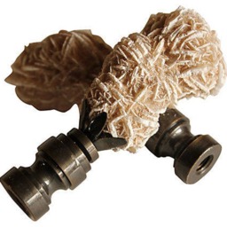 Desert Rose Lamp Finials in Sand & Brown - A Single Finial Or Matching Pair - thumbnail 4