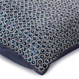 "Decorative Midnight Blue Cushion Case 16""x16" - thumbnail 2