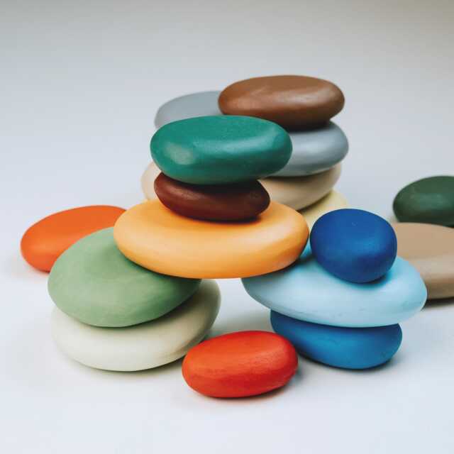 Montessori Wooden Stacking Stones Waldorf-Inspired Balancing Toy - image 1