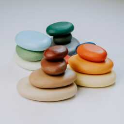 Montessori Wooden Stacking Stones Waldorf-Inspired Balancing Toy - thumbnail 2
