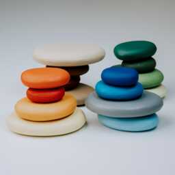 Montessori Wooden Stacking Stones Waldorf-Inspired Balancing Toy - thumbnail 3