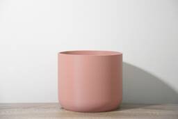 Minimalist Planter With Drainage & Saucer in Country Pink, Unique & Modern 3D-Printed Plant Pot, Small To Large Sizes, Perfect Gift - thumbnail 1