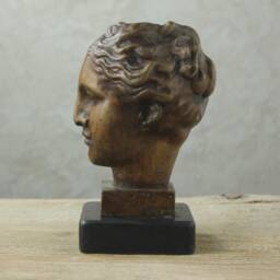 Bronze Sculpture Of The Goddess Hygieia/Bust Greek Health Size 17 cm - Height X 8.5 - Width - thumbnail 2