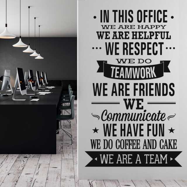 In This Office Wall Decal - Motivational Office Decor Art For Work Spaces - image 1