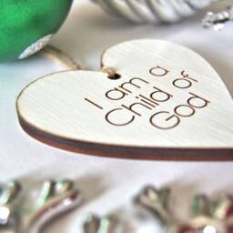 Set Of 5 Or 10, I Am A Child God Ornament, Laser Cut Wood Bulk, Lds Primary, Christmas Engraved, Birthday - thumbnail 3