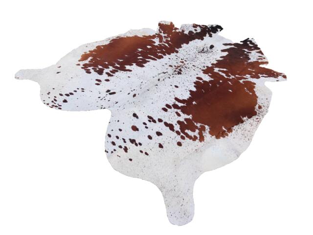Cowhide Rug Brown & White, Brazilian Rug, Natural Western Decor Floor Area Exclusive Hair On Hide - image 1