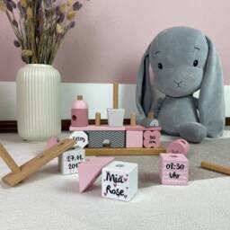 Personalized Stacking & Plug-In Game House - Pink, Printed Customizable - thumbnail 3