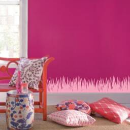 "Large Wall Grass Border Trim Baby Nursery Decal 1147 - 8"" Tall X 90" - thumbnail 3