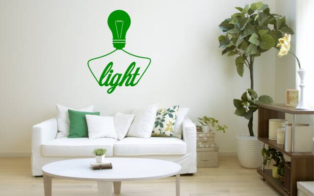 Light Bulb Wall Decal Motivation Quote Decor Sticker Art Vinyl Good Hose/Home Decoration Gift Idea - image 1