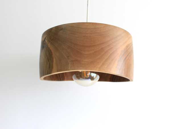 Pendant Light, Wooden Hanging Dining Room Lamp Shade, Natural Kitchen Island Chandelier - image 1