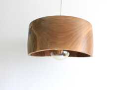 Pendant Light, Wooden Hanging Dining Room Lamp Shade, Natural Kitchen Island Chandelier
