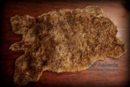 Faux Fur Buffalo Pelt Rug Golden Brown Plains Design - thumbnail 1