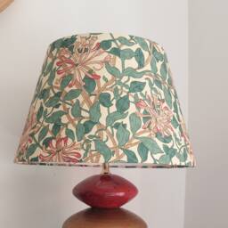 William Morris Honeysuckle Teal Handmade Lampshade Tapered - thumbnail 1