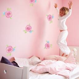 Watercolour Rose Wall Stickers, Flower Decal, Sticker, Unicorn Watercolour Decal - thumbnail 3
