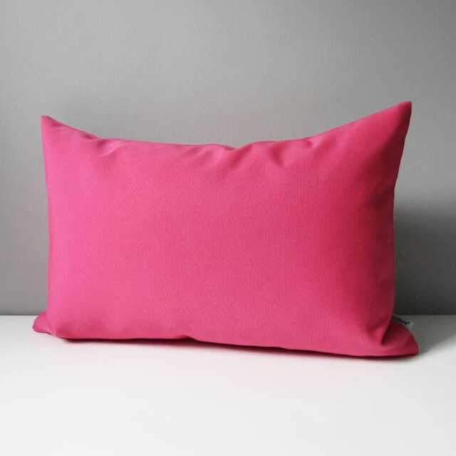 Decorative Hot Pink Sunbrella?? Outdoor Pillow Cover For Patio & Pool Furniture, Bubblegum Throw Cushions/Lounge Chairs - image 1