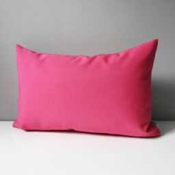 Decorative Hot Pink Sunbrella?? Outdoor Pillow Cover For Patio & Pool Furniture, Bubblegum Throw Cushions/Lounge Chairs - thumbnail 1