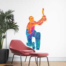 Cricket Wall Sticker - Sports Room Decor Lover Gift Boys Art Thevinylcreations - thumbnail 2