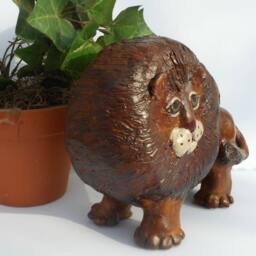 Paper Mache Clay Lion Sculpture - Leonard The - thumbnail 2