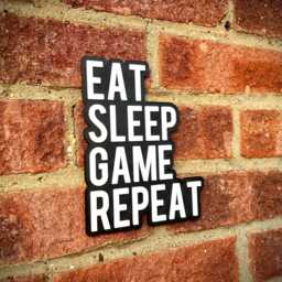 Personalised Eat Sleep Hobby Repeat Small Wall Sign - Run Knit Game Cycle Race Darts Drink Kids Room Decor Child Bedroom Art - thumbnail 2